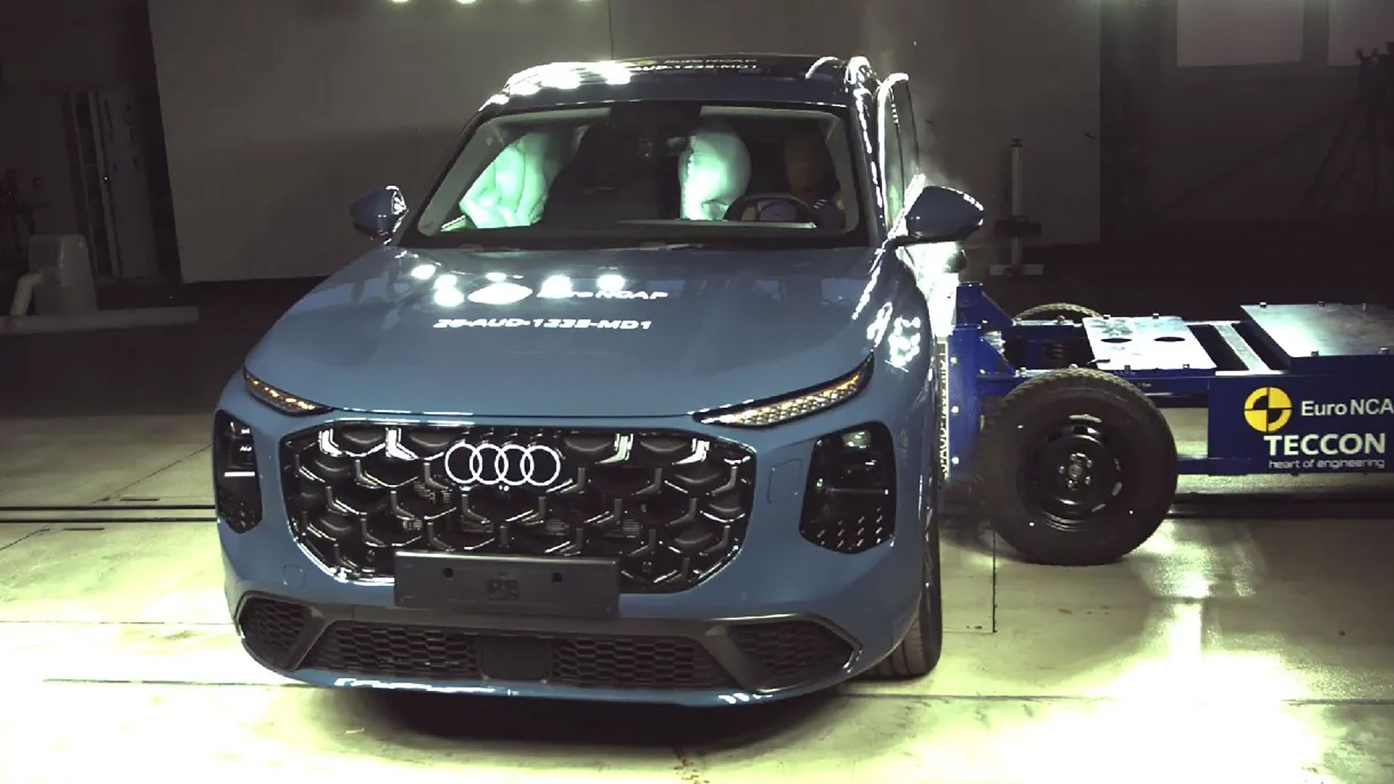Audi Q7獲Euro NCAP五星安全評價，首款撞擊後100%評比量產車