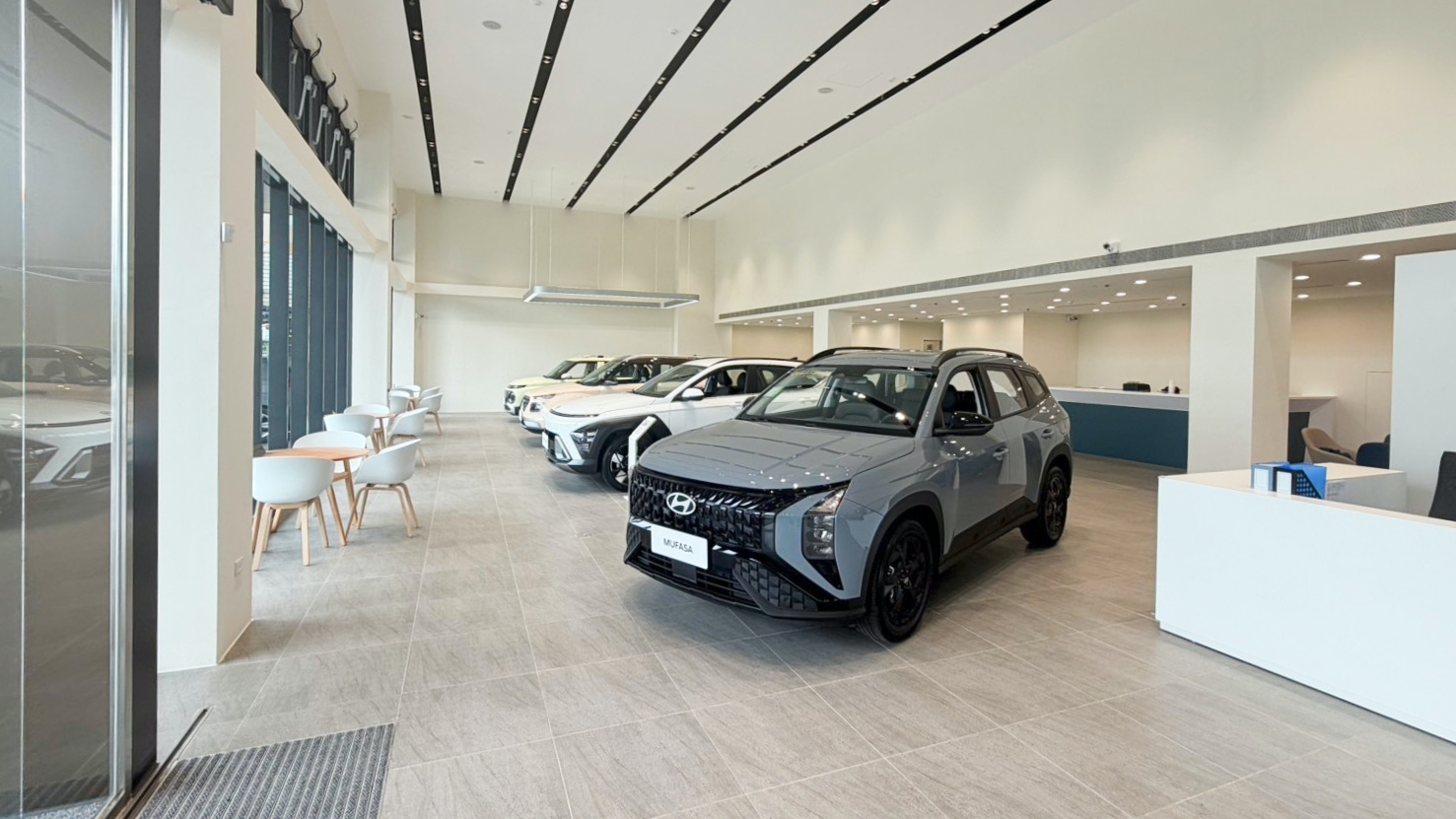 宜蘭3S展示服務中心延續Hyundai GDSI 2.0全球展示空間設計標準。（圖／南陽實業提供）