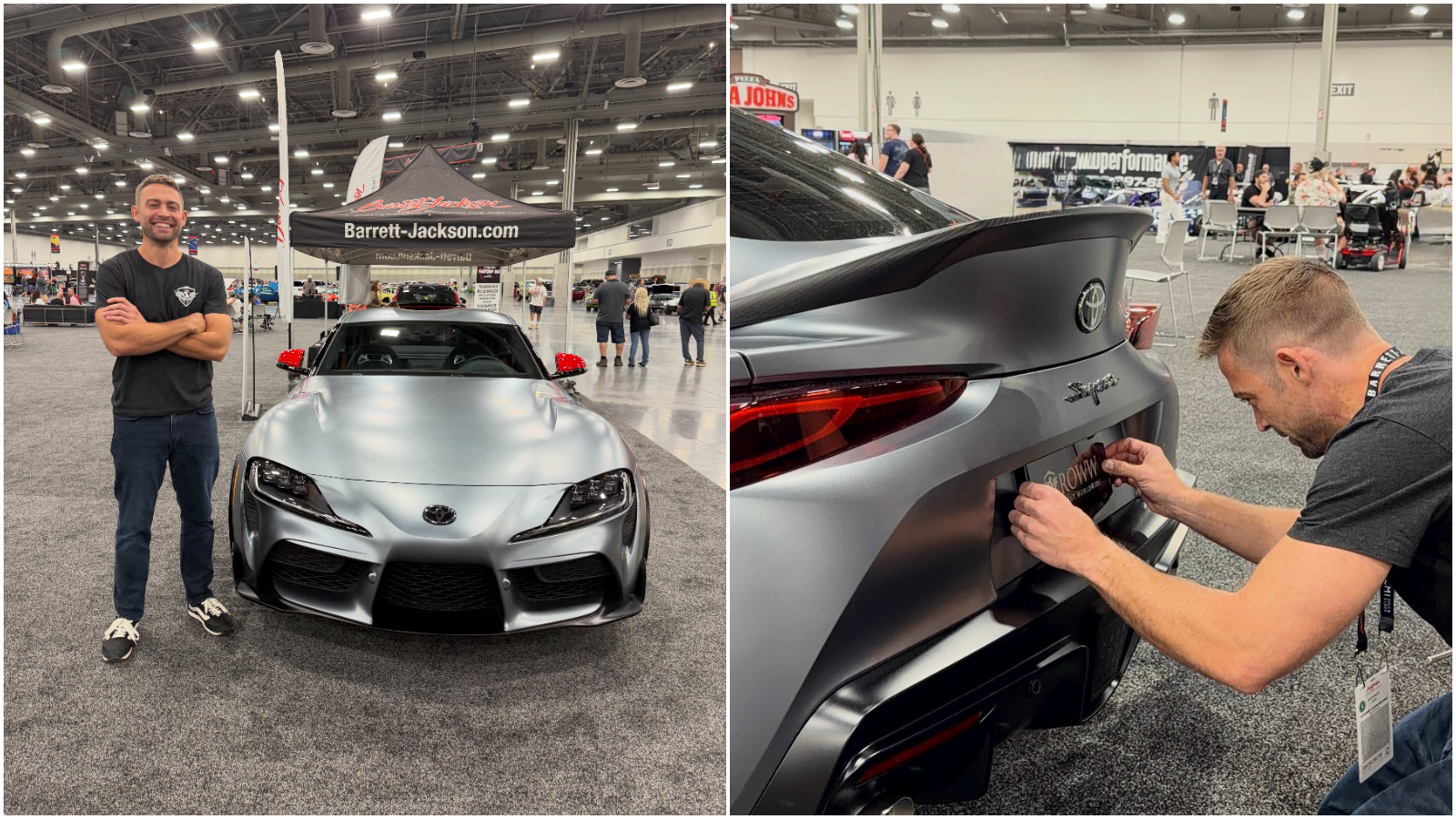 全球最後一輛GR Supra Final Edition將登拍賣,柯迪出席活動拍下合照。(圖/ 翻攝自Cody Walker IG)