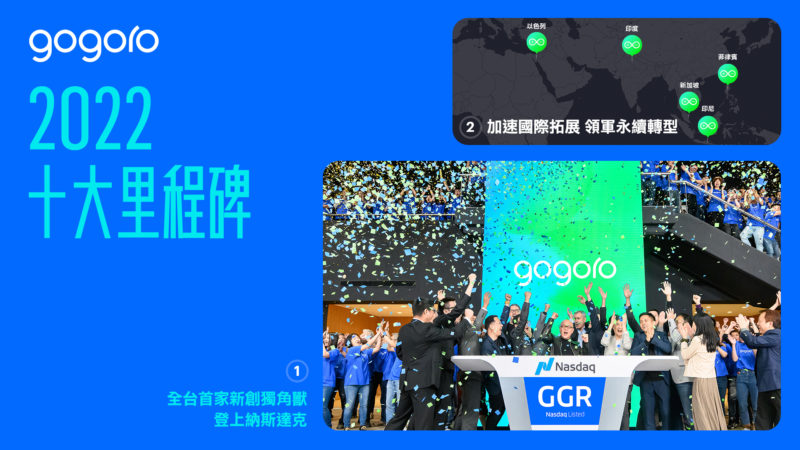 全台首家新創獨角獸登上納斯達克(圖片來源／Gogoro)