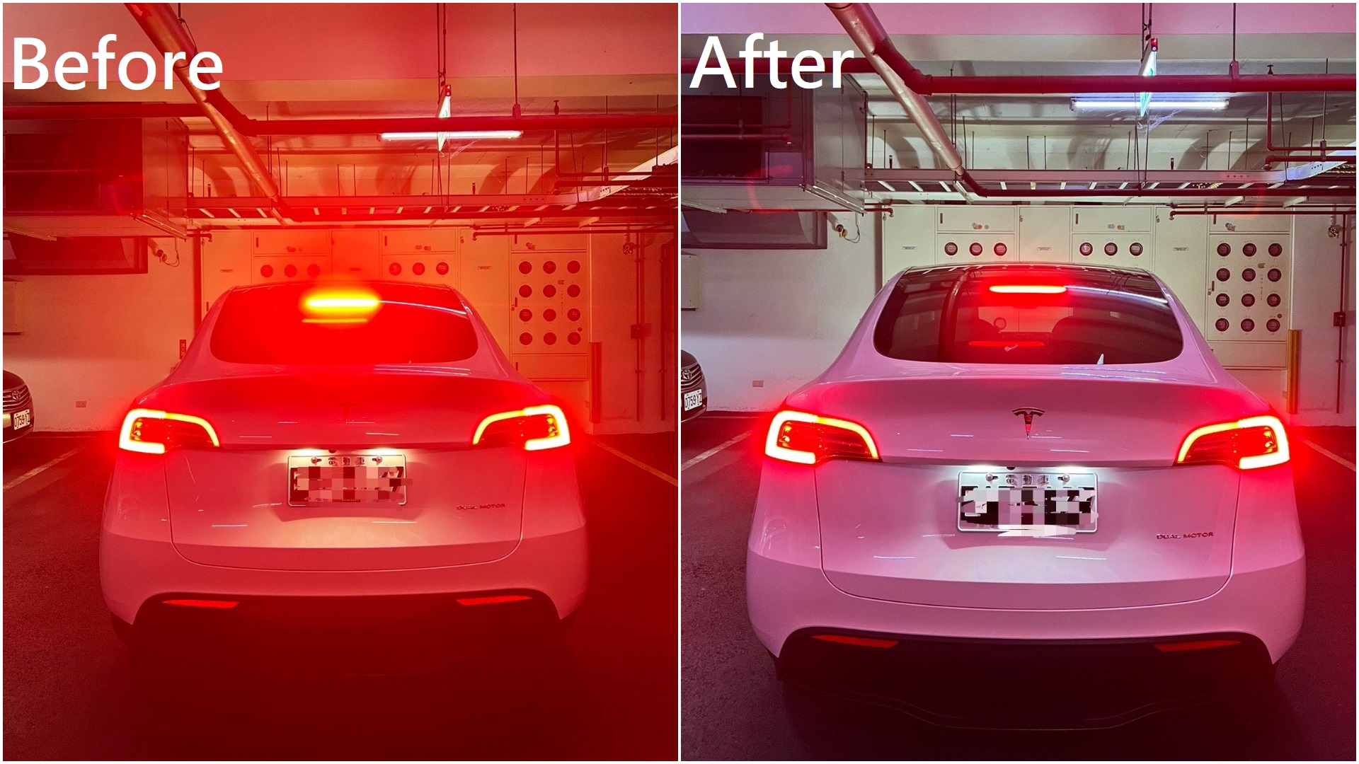 特斯拉Model Y第三煞車燈「刺瞎後車」顧人怨？ DIY改善「不到10元」被推爆| 地球黃金線