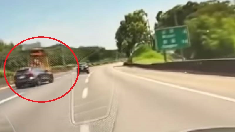 國道1號「瑞典坦克」衝撞緩撞車!駕駛稱「未用ACC」仍分心再回神閃避不及肇事