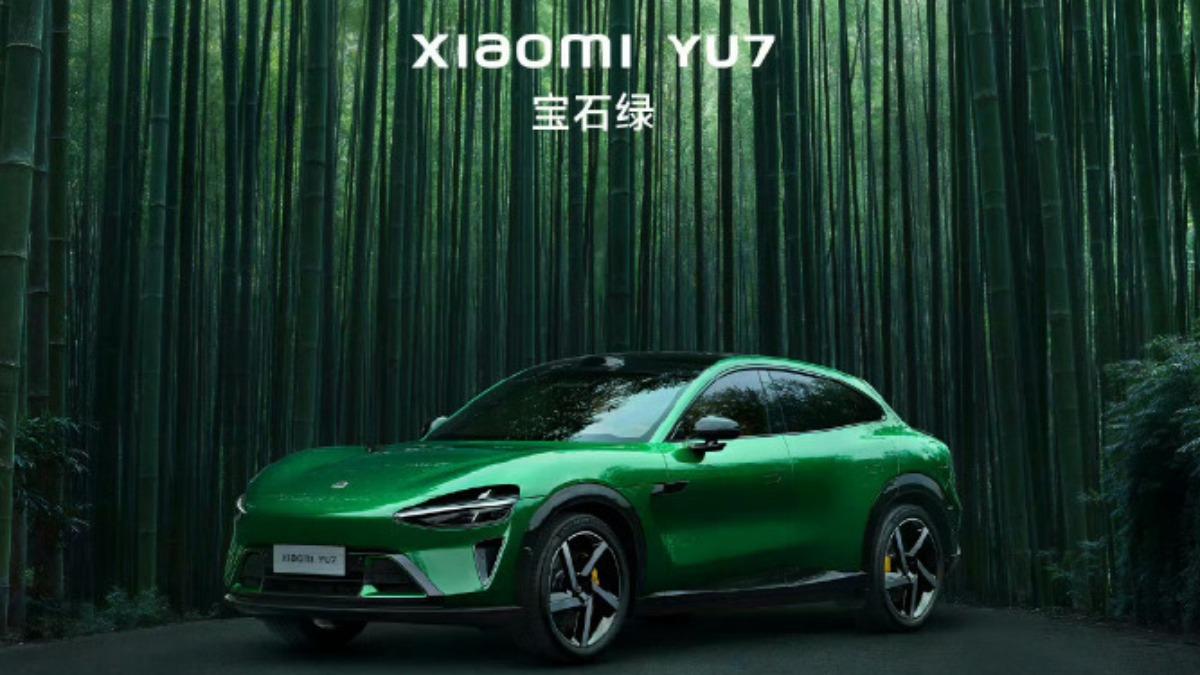小米YU7寶石綠叫戰Model Y！法拉利發文疑諷雷軍新車抄襲
