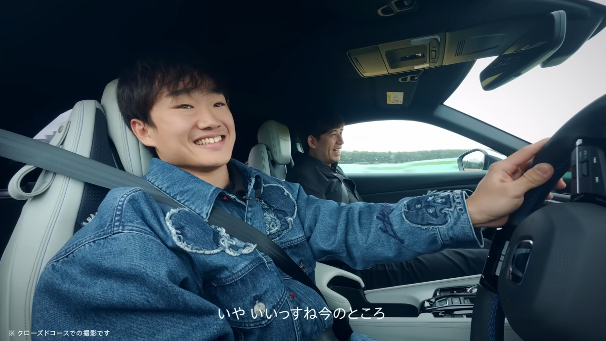 F1車手角田裕毅搶先試駕Prelude,高度評價笑容難掩:超乎想像