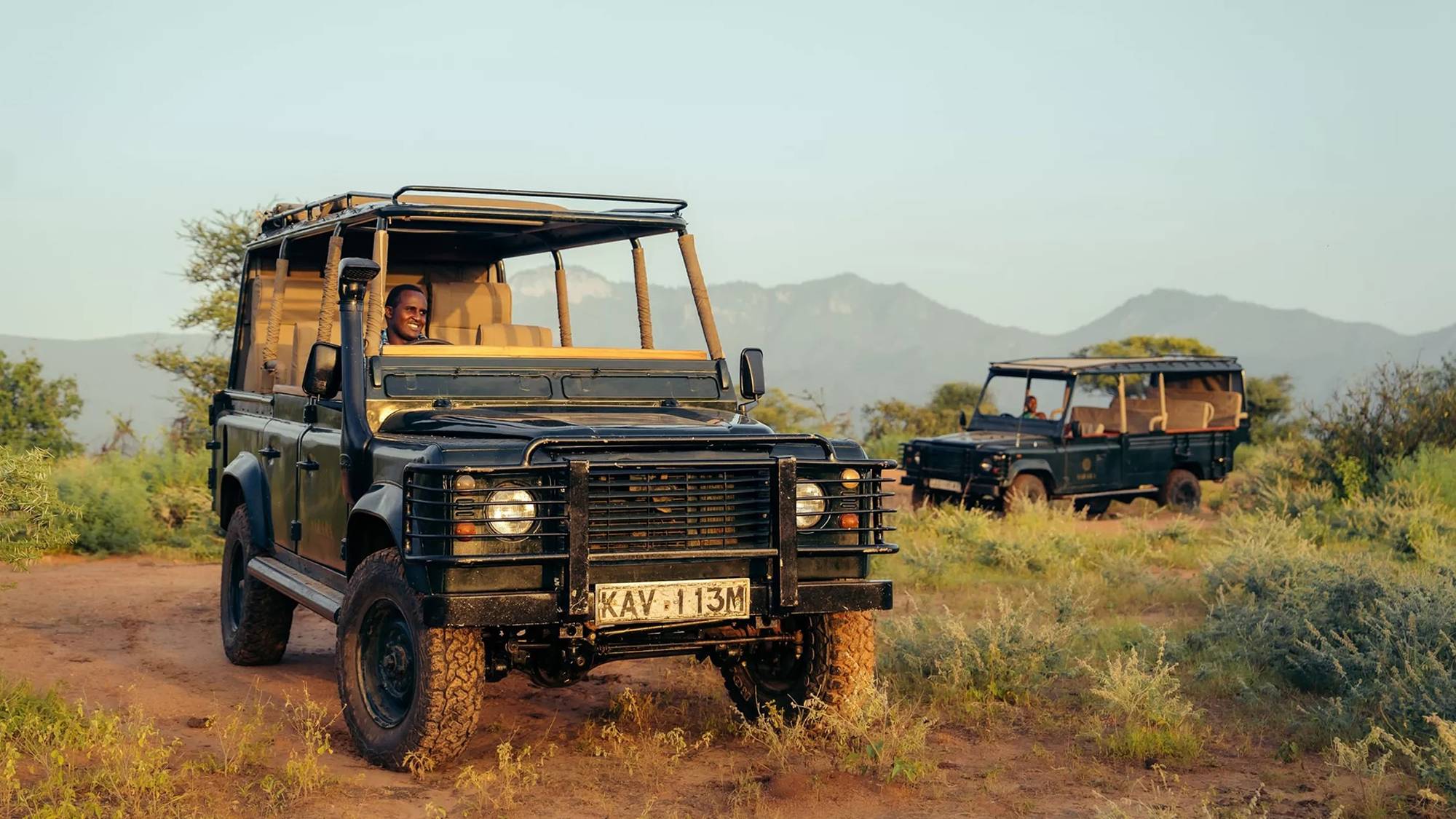 肯亞野生保護區Electrogenic電動Defender，打造全年無休的靜謐生態體驗