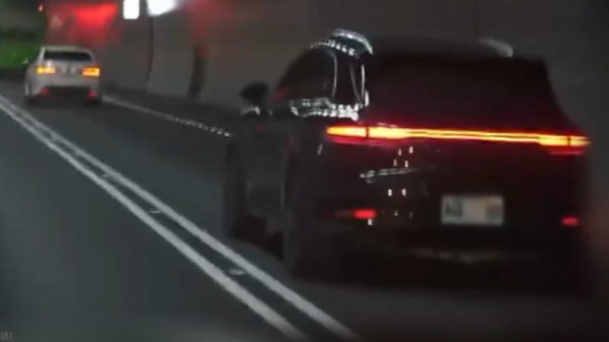 雪隧出現「隱形車牌」閃光一照變空白！警方：屬變造可重罰