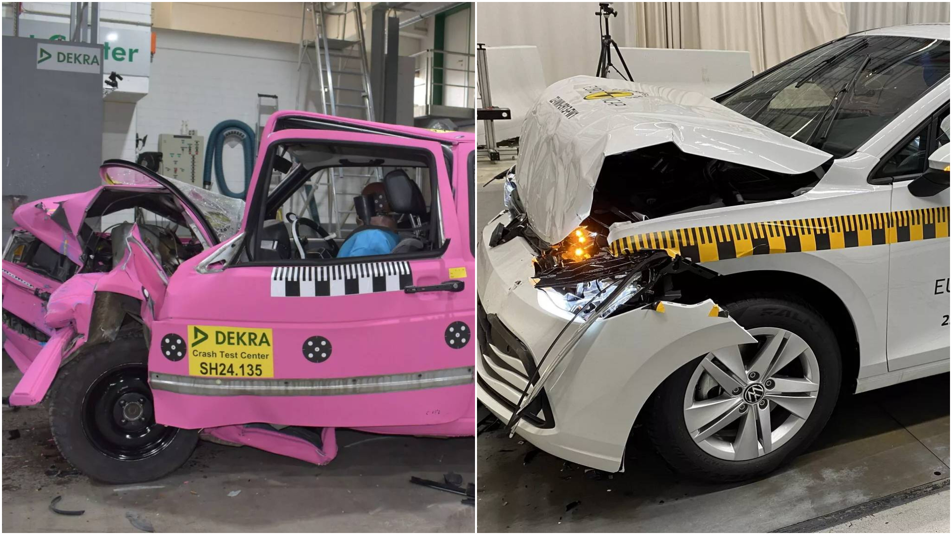 福斯Golf MK2與MK8安全差異有多大？歐洲撞測機構實際測試結果讓人驚呆