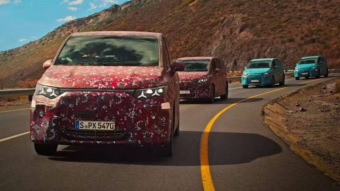 賓士VLE偽裝車遠看真像「東北大花」！吊車大王看到會不會心動想買？