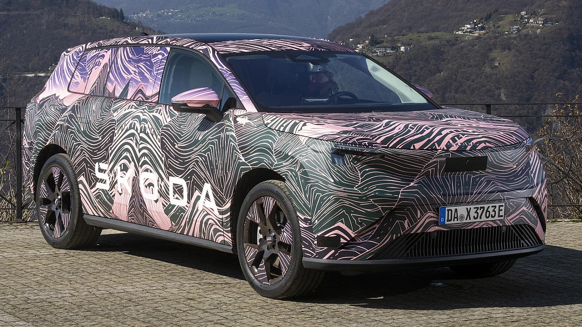 Škoda Peaq純電7座SUV實車曝光，2026年第二季全球首演現身