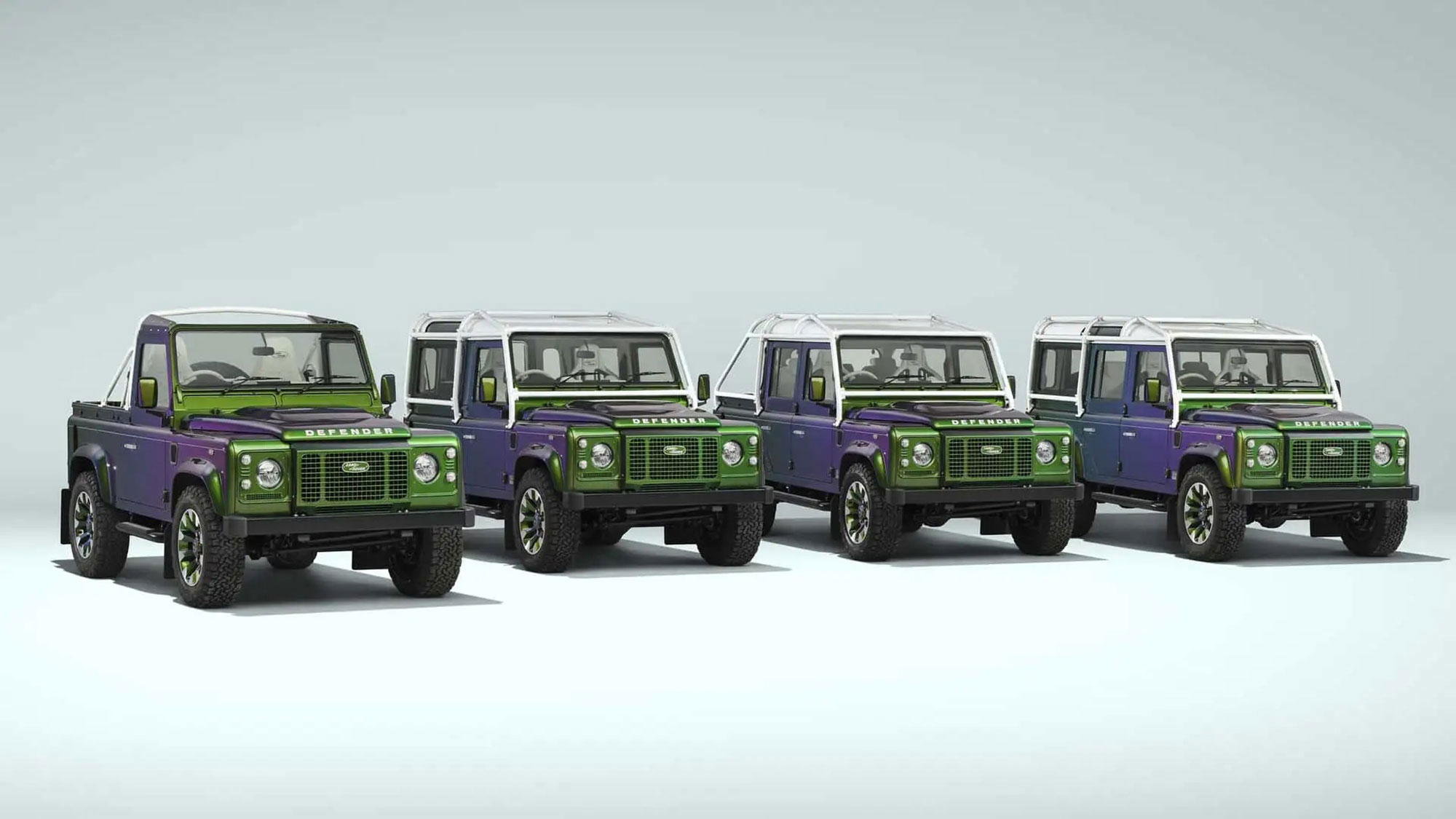 Land Rover Classic打造會「變色」的Defender，四輛車都是同一個車主