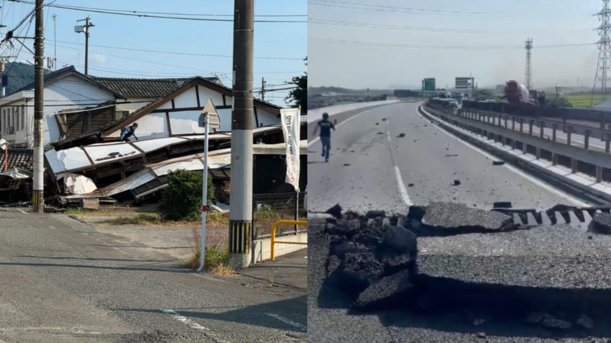 熊本發生7.1強震！各地傳災情，高速公路斷、房屋倒塌 民眾受困